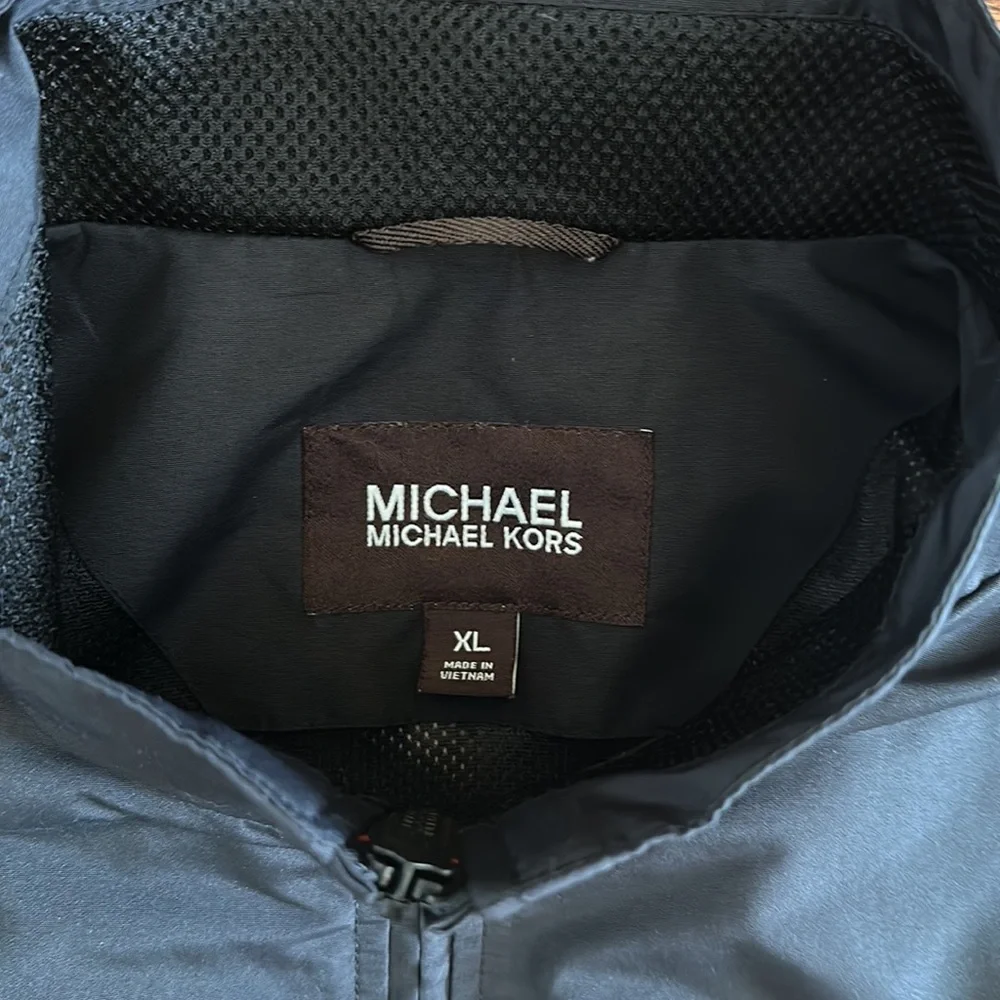 MICHAEL Michael Kors Men's Black Windbreaker Golf Jacket XL